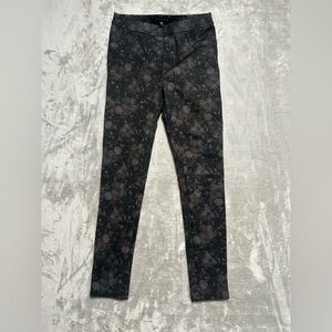 Sanctuary Leggings Women’s Small Black Roses Floral